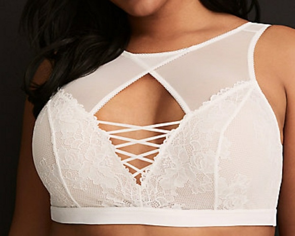 torrid Other - Torrid white Mesh and Lace Bralette 2X